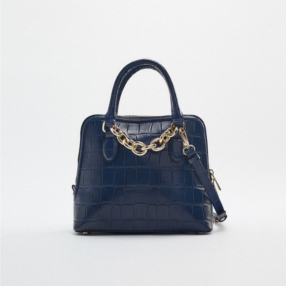 Zara Mini City Shoulder Bag with Chain Strap - Picture 1 of 11